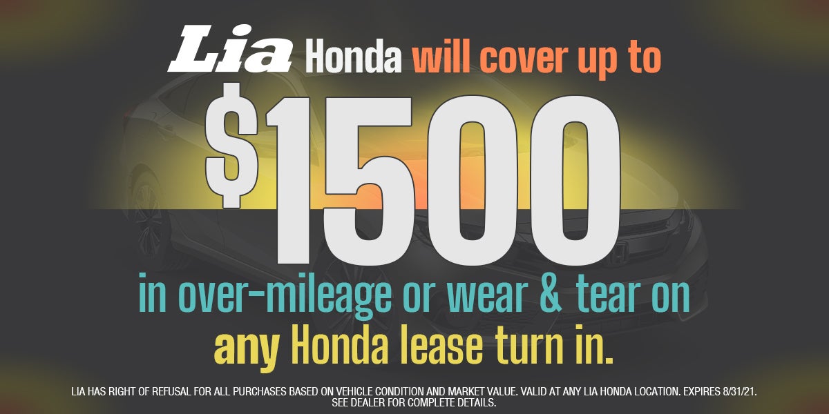 Lia Lease Center Any Make or Model, We may wave your fees or payments!