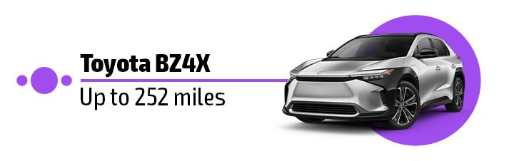 Toyota BZ4X - Range up to 252 miles